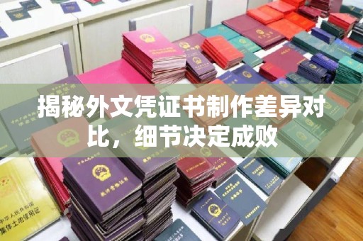 鄯善揭秘外文凭证书制作差异对比，细节决定成败