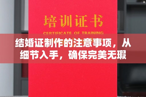 鄯善结婚证制作的注意事项，从细节入手，确保完美无瑕