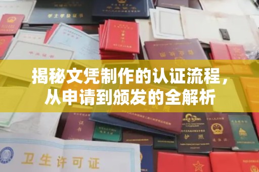 鄯善揭秘文凭制作的认证流程，从申请到颁发的全解析