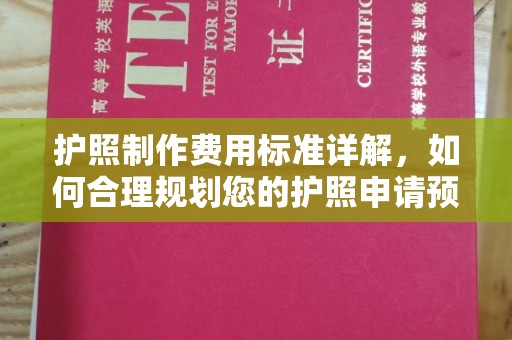 鄯善护照制作费用标准详解，如何合理规划您的护照申请预算